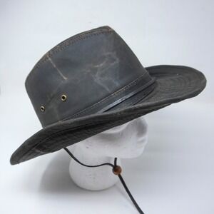 Dorfman Pacific Waxed Cotton Bush Hat Authentic Men XXL Outdoor Fishing Western